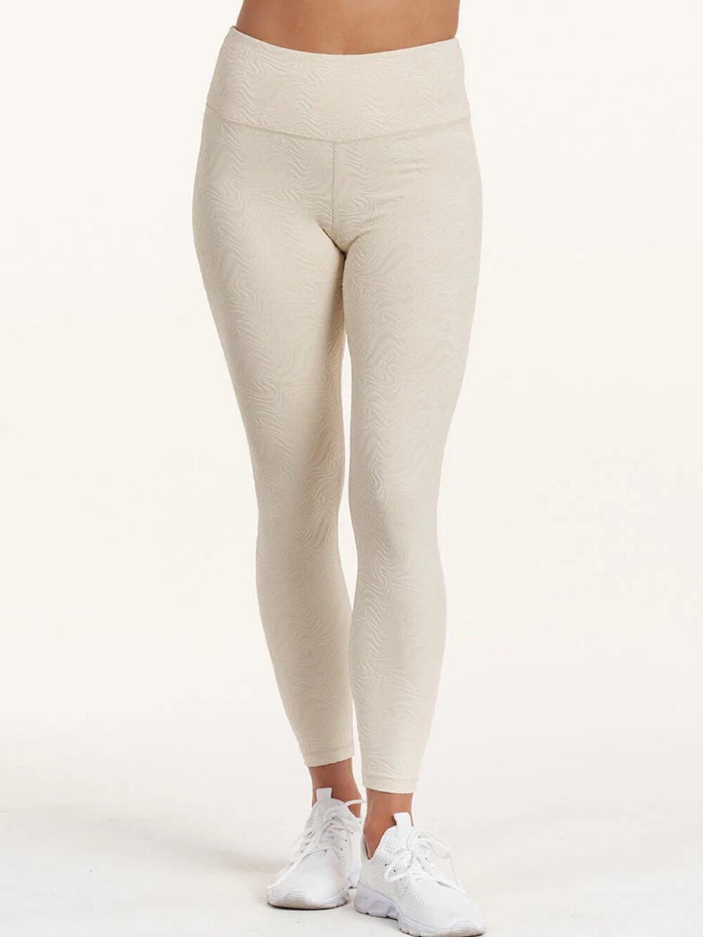 Women's Ripple 7/8 Legging Life Time Branded | Chalk | Large NEW